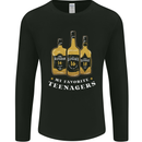 Whisky My Favourite Teenagers Funny Whiskey Mens Long Sleeve T-Shirt Black