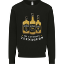 Whisky My Favourite Teenagers Funny Whiskey Mens Sweatshirt Jumper Black