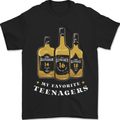 Whisky My Favourite Teenagers Funny Whiskey Mens T-Shirt 100% Cotton Black