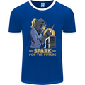 Future Spark Female Welder Welding Mens Ringer T-Shirt FotL Royal Blue/White