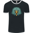 An Eagle Head Mens Ringer T-Shirt FotL Black/White