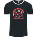 Christmas Funny Santa Trust Xmas Believe Mens Ringer T-Shirt FotL Black/White