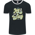 Joy On the Way New Baby Pregnancy Pregnant Mens Ringer T-Shirt FotL Black/White