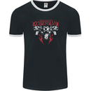 Doberman Power Unleashed Dog Mens Ringer T-Shirt FotL Black/White