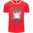 Hail the All Mighty Frenchie French Bulldog Dog Mens Ringer T-Shirt Red/White