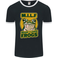 MILF Man I Love Frogs Mens Ringer T-Shirt FotL Black/White