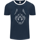 A Siberian Husky Mens Ringer T-Shirt FotL Navy Blue/White