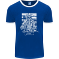 Pirates For Life Sailor Sailing Mens Ringer T-Shirt FotL Royal Blue/White