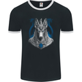 Anubis Ancient Egyptian God Egypt Mens Ringer T-Shirt FotL Black/White