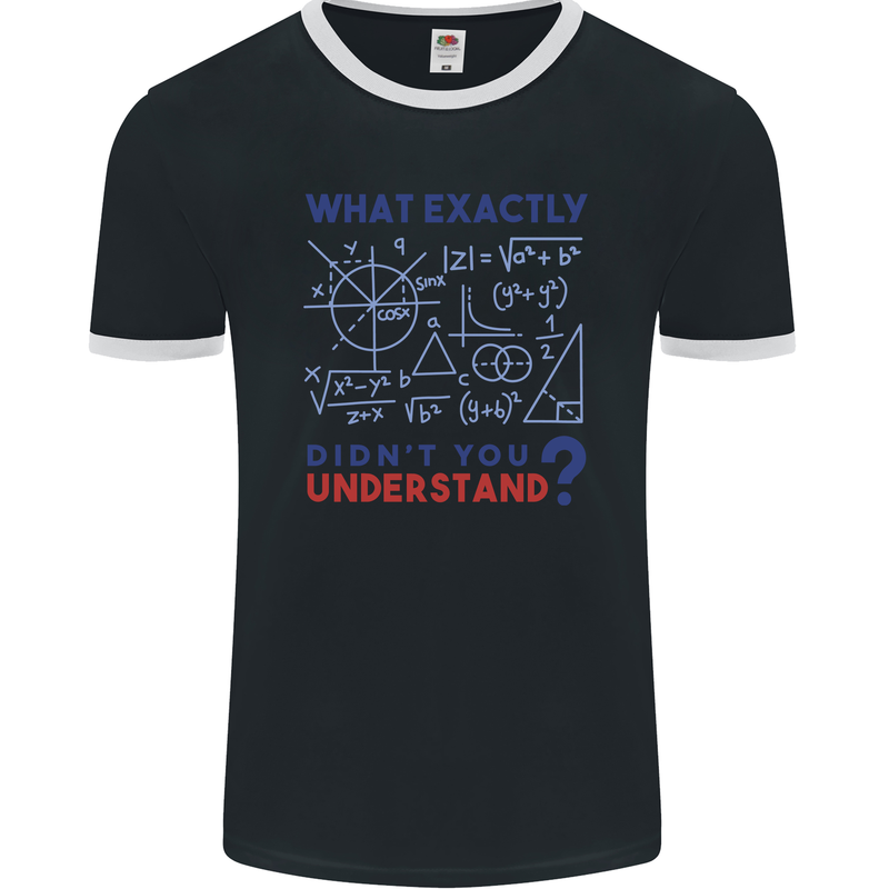 Science What Don't You Understand Geek Mens Ringer T-Shirt FotL Black/White