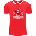 Santa My Older Brother Funny Christmas Xmas Mens Ringer T-Shirt FotL Red/White