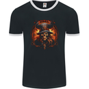 Time of the Witch Skull Mens Ringer T-Shirt FotL Black/White