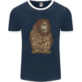 A Funny Owl Mens Ringer T-Shirt FotL Navy Blue/White