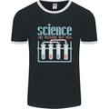 Science Like Religion Atheist Atheism Evolution Mens Ringer T-Shirt FotL Black/White