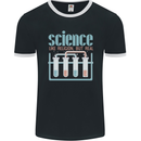 Science Like Religion Atheist Atheism Evolution Mens Ringer T-Shirt FotL Black/White