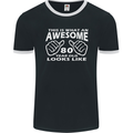 80th Birthday 80 Year Old This Is What Mens Ringer T-Shirt FotL Black/White