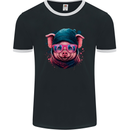 A Cool Pig Mens Ringer T-Shirt FotL Black/White