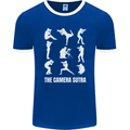 Camera Sutra Funny Photography Photographer Mens Ringer T-Shirt FotL Royal Blue/White