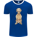 A Hungarian Vizsla Posing Dog Mens Ringer T-Shirt FotL Royal Blue/White