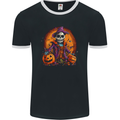 Jack Skeleton Halloween Skull Mens Ringer T-Shirt FotL Black/White