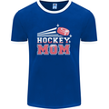 Ice Hockey Mom Mothers Day Mens Ringer T-Shirt FotL Royal Blue/White