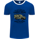 Army Ambulance Military Paramedic Medic Mens Ringer T-Shirt Royal Blue/White