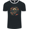 Japanese Fantasy Garden Japan Mens Ringer T-Shirt FotL Black/White