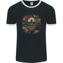 Japanese Fantasy Garden Japan Mens Ringer T-Shirt FotL Black/White
