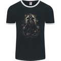 Fantasy Wizard Warlock 5 Mens Ringer T-Shirt FotL Black/White