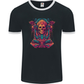 Skull Resurrection Mens Ringer T-Shirt FotL Black/White