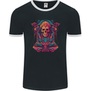 Skull Resurrection Mens Ringer T-Shirt FotL Black/White