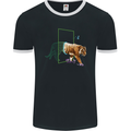 A SCI-FI Tiger Mens Ringer T-Shirt FotL Black/White