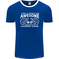 80th Birthday 80 Year Old This Is What Mens Ringer T-Shirt FotL Royal Blue/White