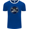 Scotland Bodybuilding Gym Training Scottish Mens Ringer T-Shirt FotL Royal Blue/White