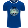 Funny Camping Tent Sorry for What I Said Mens Ringer T-Shirt Royal Blue/White