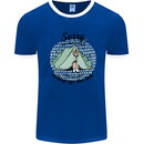 Funny Camping Tent Sorry for What I Said Mens Ringer T-Shirt Royal Blue/White