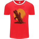 A Melting Chocolate Bunny Easter Mens Ringer T-Shirt FotL Red/White
