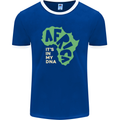 In My DNA Juneteenth Black Lives Matter African Mens Ringer T-Shirt FotL Royal Blue/White