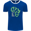 In My DNA Juneteenth Black Lives Matter African Mens Ringer T-Shirt FotL Royal Blue/White