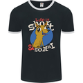 Life is Short Chihuahua Dog Mens Ringer T-Shirt FotL Black/White