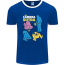The Camera Sutra Funny Photography Photographer Mens Ringer T-Shirt FotL Royal Blue/White