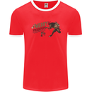 Merry Krampus Funny Christmas Xmas Mens Ringer T-Shirt FotL Red/White