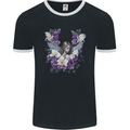 Orchid Angel Gothic Goth Mens Ringer T-Shirt FotL Black/White