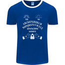 Ouija Board Voodoo Dark Black Magic Mens Ringer T-Shirt FotL Royal Blue/White