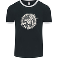 Thinking of You Voodoo Doll Goth Mens Ringer T-Shirt FotL Black/White