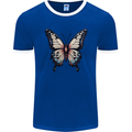 A Stunning Butterfly Mens Ringer T-Shirt FotL Royal Blue/White