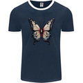 A Stunning Butterfly Mens Ringer T-Shirt FotL Navy Blue/White