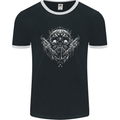Tattoo Artist Skull Tattooist Mens Ringer T-Shirt FotL Black/White