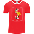 Japanese Flowers Quote Japan Change Mens Ringer T-Shirt FotL Red/White