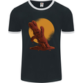 A Melting Chocolate Bunny Easter Mens Ringer T-Shirt FotL Black/White